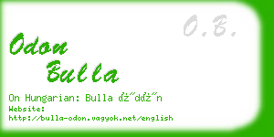 odon bulla business card